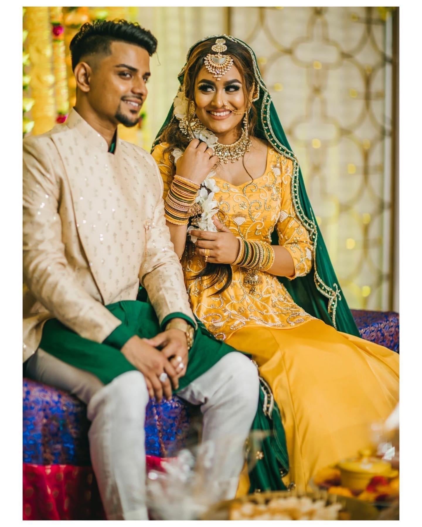 Haldi Outfit Inspiration | Indian Bridal Look | Bridal Makeup & Hairstyles  | Haldi dress, Dress for haldi function, Wedding dresses for girls